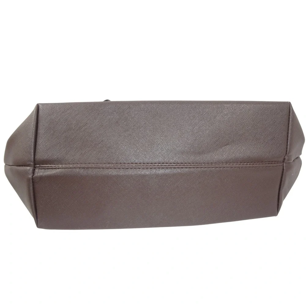 NWT Michael Kors Luxury Tote Charm Gunmetal‎ Saffiano Leather Gold Hardware